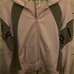 Victoria's Secret PINK Full-Zip Colorblock Hoodie